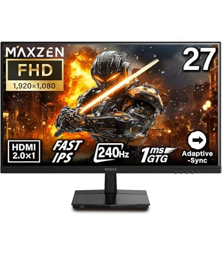 Amazon.co.jp: JAPANNEXT 27インチ IPSパネル搭載 144Hz/1ms(MPRT)対応